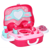 Eddy Toys Beautycase - prinsessen - 25 cm - roze - 19-delig