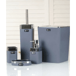 5-delige luxe badkamer set - Grijs - Vierkant