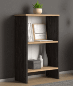 Boekenkast Caesar 2 vakken - Antraciet en bruin