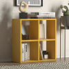 Boekenkast Anedy 4 open vakken - Geel