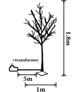 Giftsome Lichtboom met LED Kerstverlichting 180 cm - Afbeelding 4