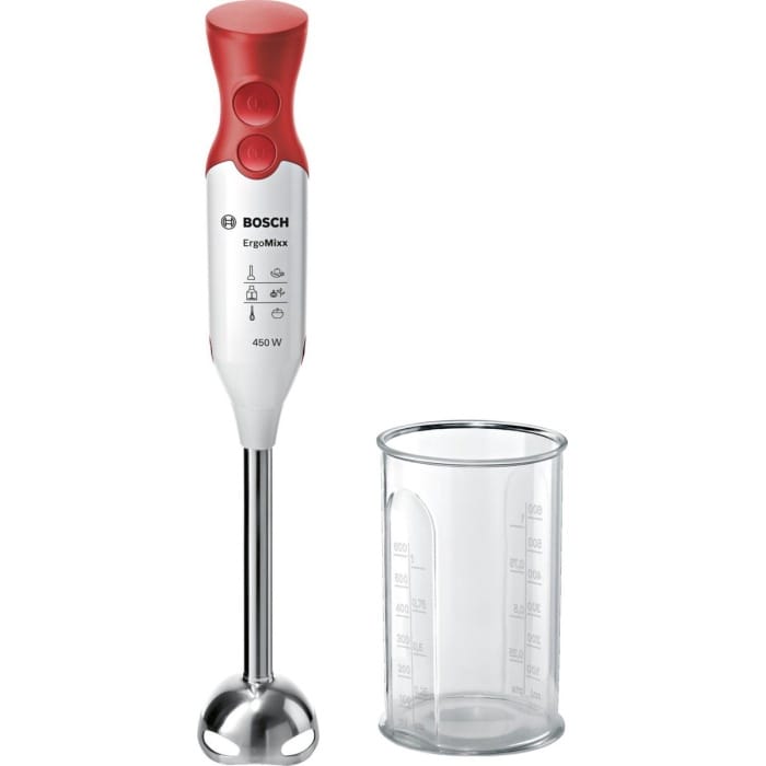 Bosch MSM64110 ErgoMixx - Staafmixer - 450W - Rood/Wit - Afbeelding 1