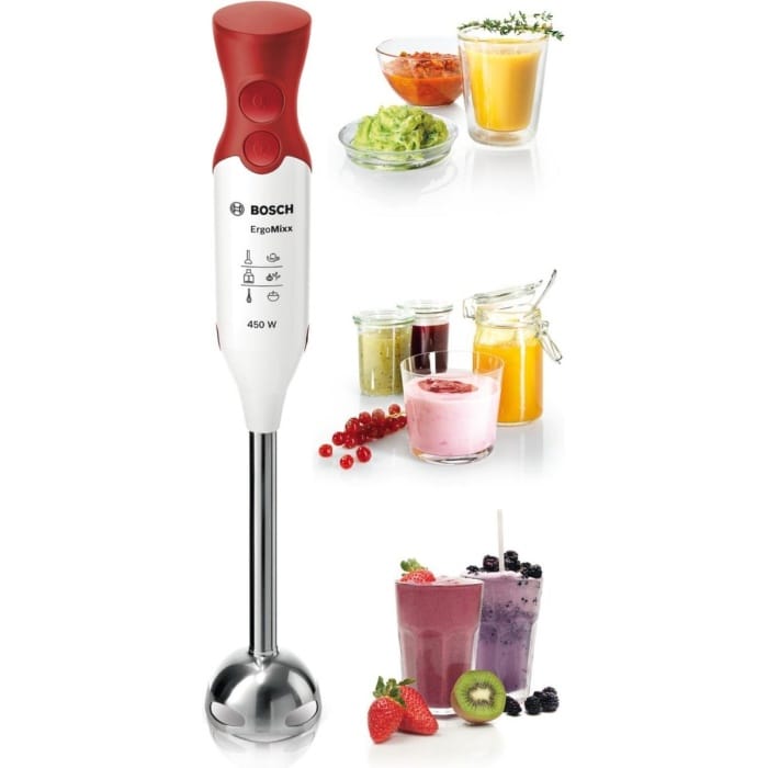 Bosch MSM64110 ErgoMixx - Staafmixer - 450W - Rood/Wit - Afbeelding 5