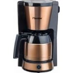 Bestron Koffiezetapparaat voor filterkoffie, Filterkoffiemachine met thermoskan voor 8 kopjes, 900W, kleur: koper - Afbeelding 3