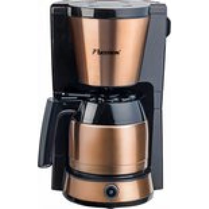 Bestron Koffiezetapparaat voor filterkoffie, Filterkoffiemachine met thermoskan voor 8 kopjes, 900W, kleur: koper - Afbeelding 3
