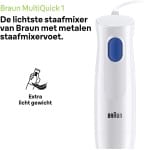 Braun MultiQuick 1 MQ10.201M WH - Staafmixer - Wit - Afbeelding 2