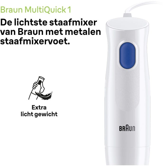 Braun MultiQuick 1 MQ10.201M WH - Staafmixer - Wit - Afbeelding 2