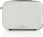 Nedis Broodrooster – 2 Brede Sleuven – 6 Standen – Soft-Touch – Wit - Afbeelding 4