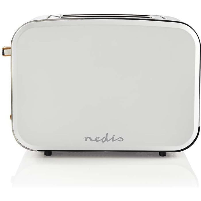 Nedis Broodrooster – 2 Brede Sleuven – 6 Standen – Soft-Touch – Wit - Afbeelding 4