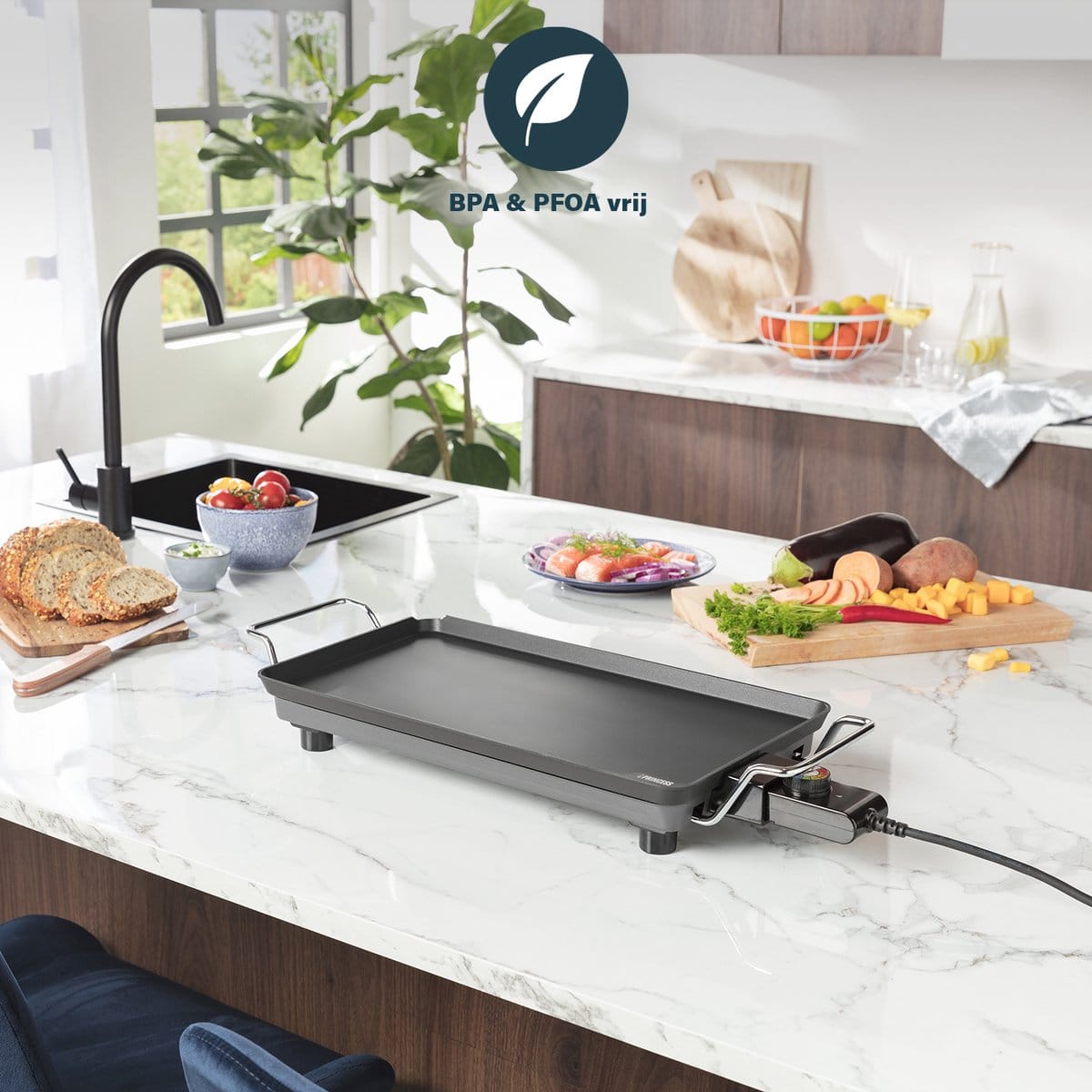 Princess 102300 grillplaat - 10 Princess Bakplaat 102300 - Table Chef Pro - Grillplaat - Gourmet - 46x26 cm - 2000W - Afbeelding 10